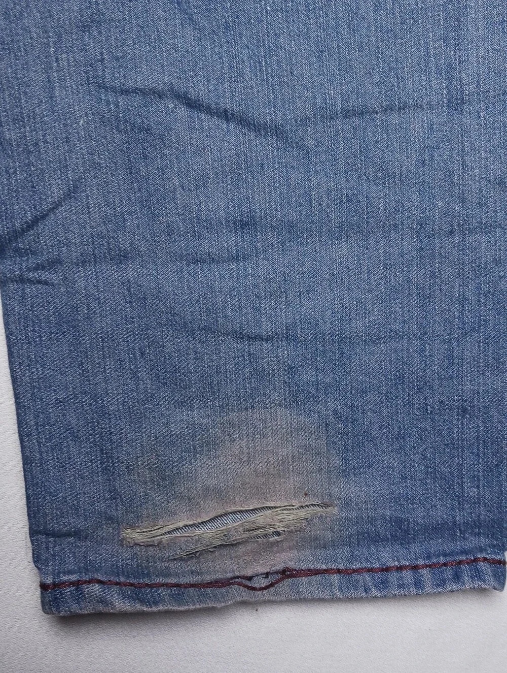True Religion Mens Joey Super T Flap Pocket Relaxed Fit Jeans 38X34 Blue Denim